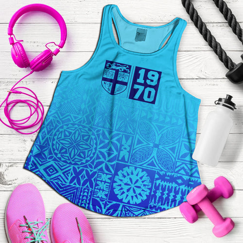 Fiji Women Tank Fiji Independence 1970 Tapa Style (Ver 2)