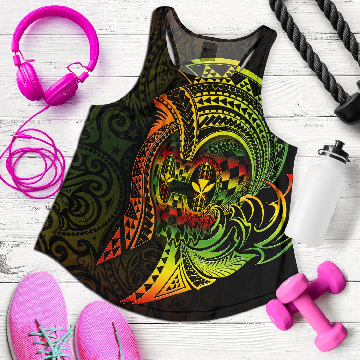 Hawaii Women Tank Reggae Kanaka Warrior