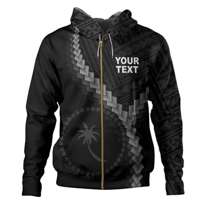 Chuuk State Hoodie Coat Of Arm Polynesian Tattoo Style