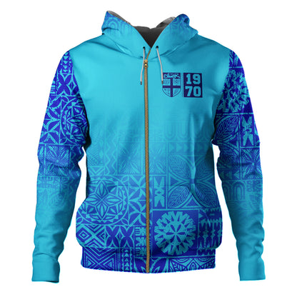 Fiji Hoodie Fiji Independence 1970 Tapa Style (Ver 2)