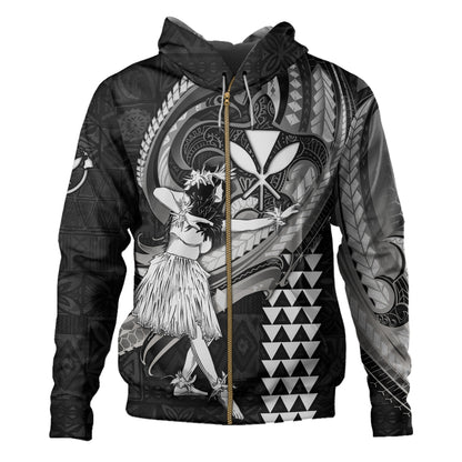 Hawaii Hoodie Kanaka Maoli Hula Girls Polynesian Traditional Tattoo