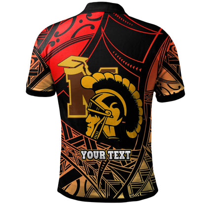 Hawaii Custom Personalised Polynesian Polo Shirt - Mililani High School The Trojans Pride Tribal Pattern