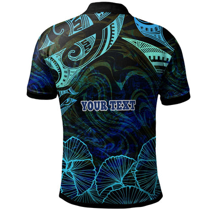 Hawaii Custom Personalised Polo Shirt - Waimea High School Surfer Polynesian Pattern