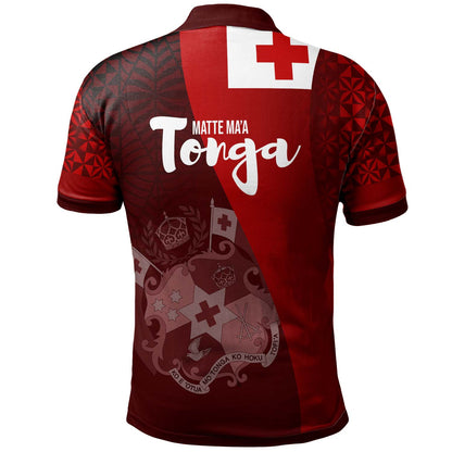 Tonga Polo Shirt - National Day Tonga Coat Of Arms Polynesian Polo Shirt