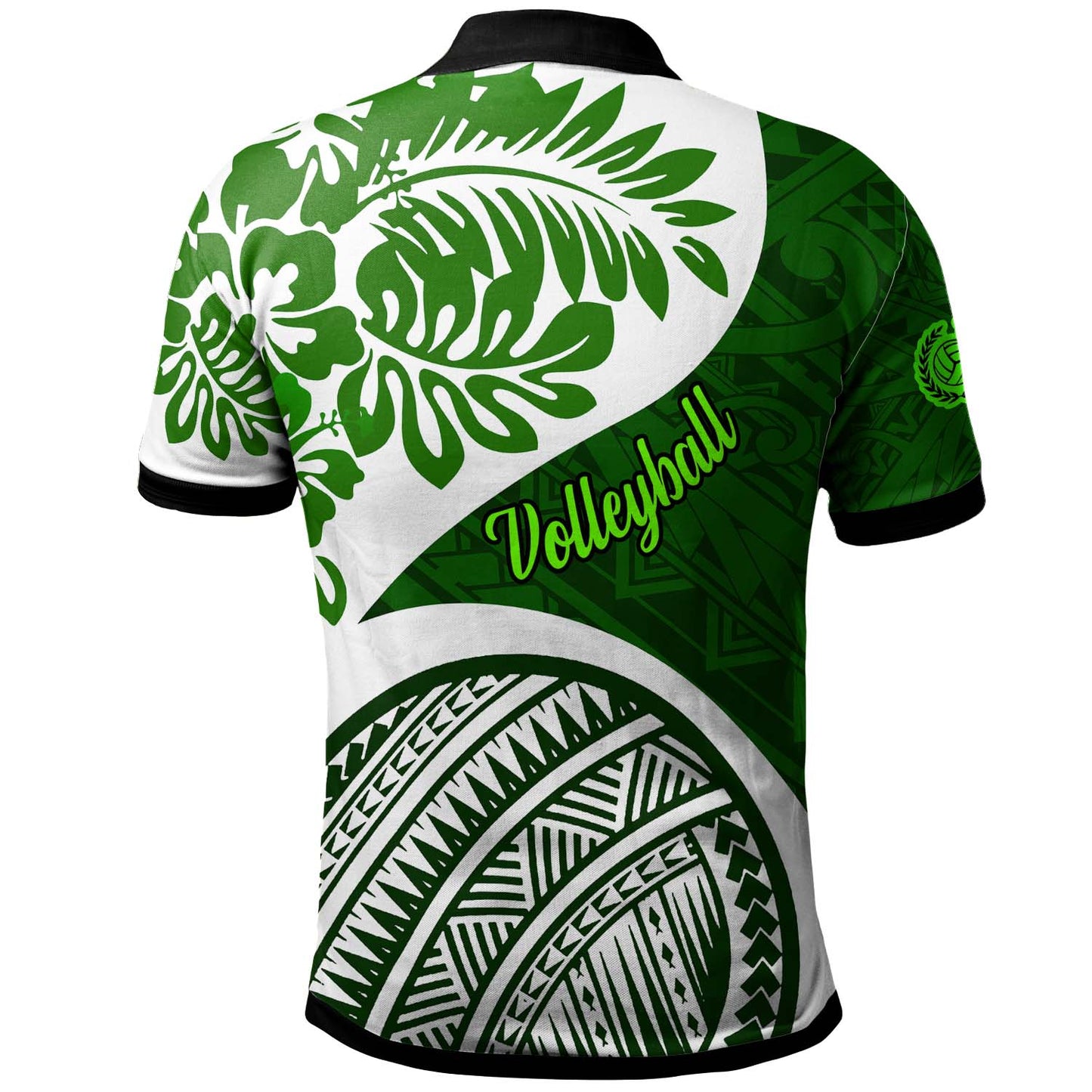 Hawaii Polynesian Polo Shirt - Custom Hawaii Volleyball Team Hibicus Polynesian Polo Shirt