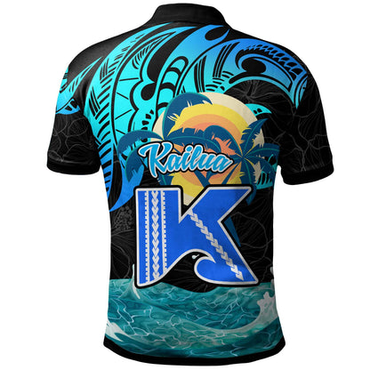 Hawaii Polynesian Polo Shirt - Kailua High School Surfrider Tropical Polynesian Culture Pride
