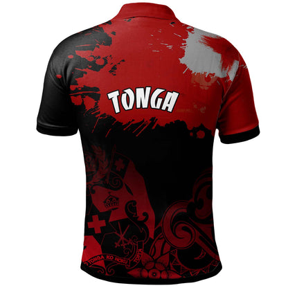 Tonga Polynesian Polo Shirt - Custom Tonga Pride Coat Of Arms Polo Shirt