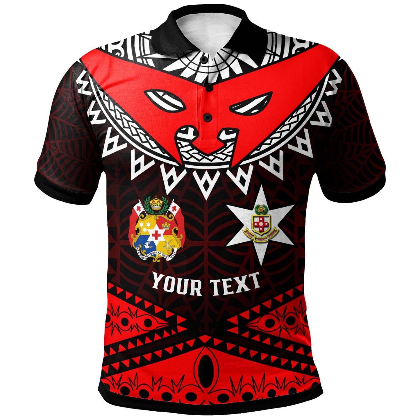 Tonga Custom Polo Shirt - Kolisi Tonga High School with Tonga Patterns Polynesian Culture