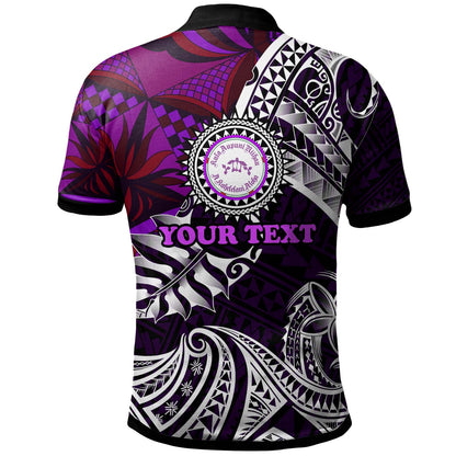 Hawaii Custom Polynesian Polo Shirt - Ni'ihau High and Elementary School Turtles Maroon Hawaii Pattern