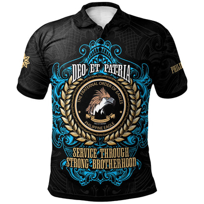 Philippines Polo Shirt - Philippine Eagles Ornament Vintage Style