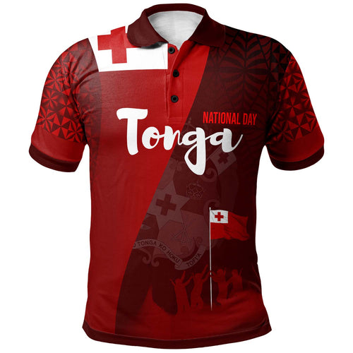 Tonga Polo Shirt - National Day Tonga Coat Of Arms Polynesian Polo Shirt