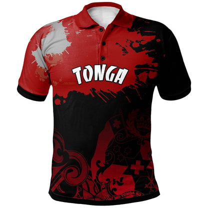 Tonga Polynesian Polo Shirt - Custom Tonga Pride Coat Of Arms Polo Shirt