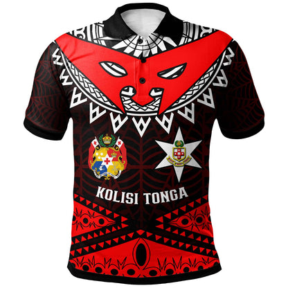 Tonga Custom Polo Shirt - Kolisi Tonga High School with Tonga Patterns Polynesian Culture
