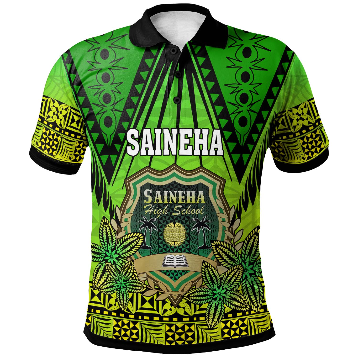 Tonga Polynesian Polo Shirt - Saineha High School with Tonga Patterns and Polynesian Culture