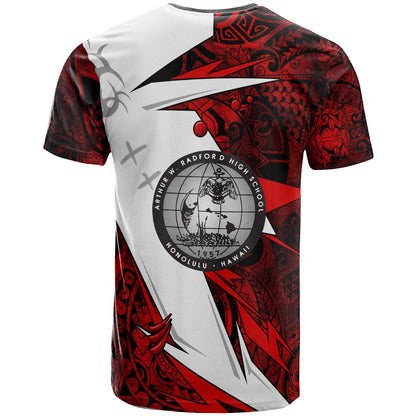Hawaii Polynesian T-shirt - Admiral Arthur W. Radford High School Tribal Pattern