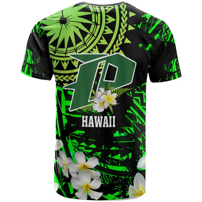 Hawaii Polynesian T-shirt - Pahoa High and Intermediate School with Polynesian Patterns