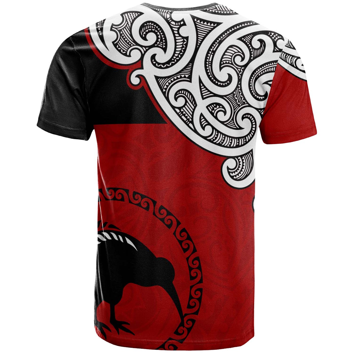 New Zealand T-shirt - Happy Waitangi Day Kiwi Bird and Maori Traditional