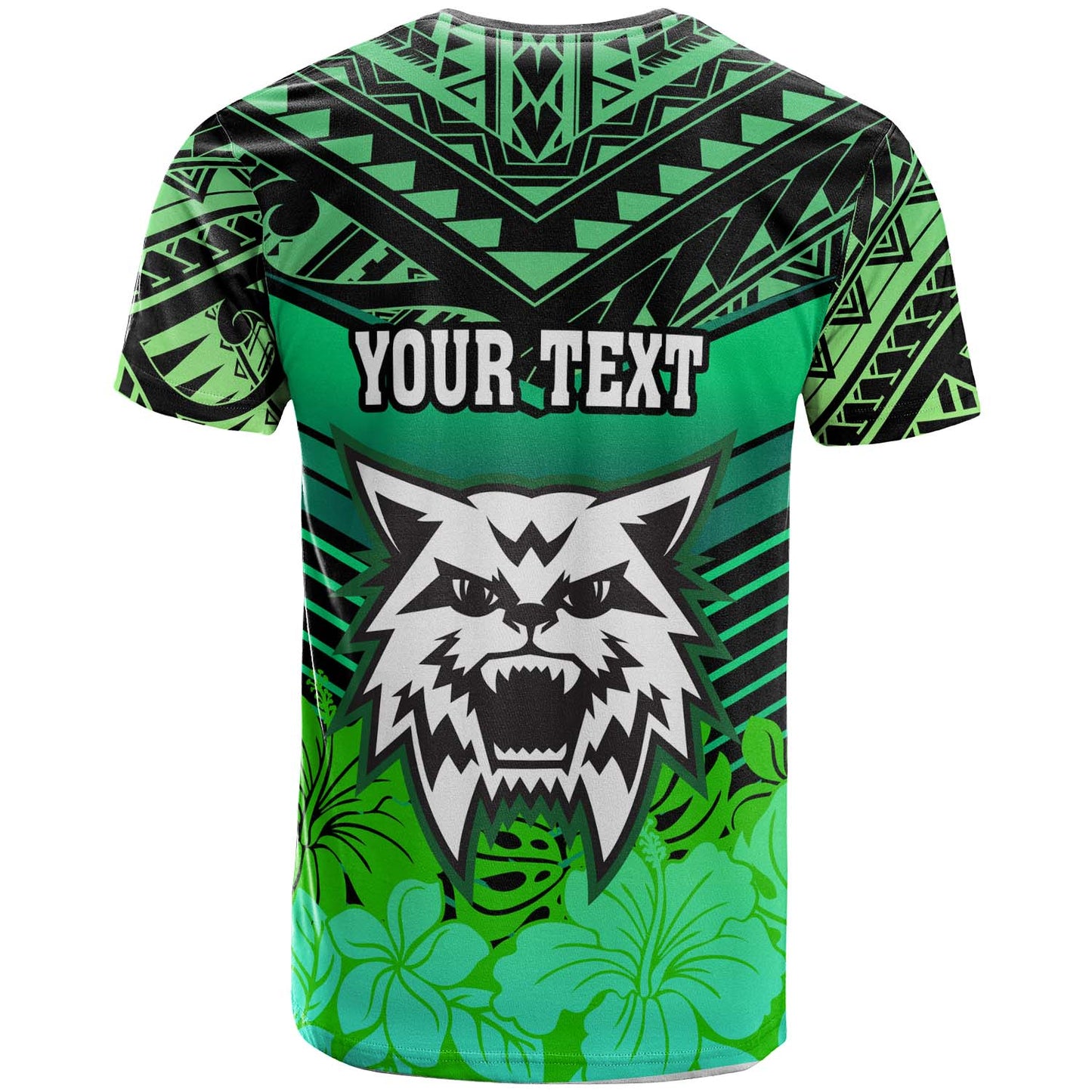 Hawaii Custom T-shirt - Konawaena High School with Polynesian Patterns