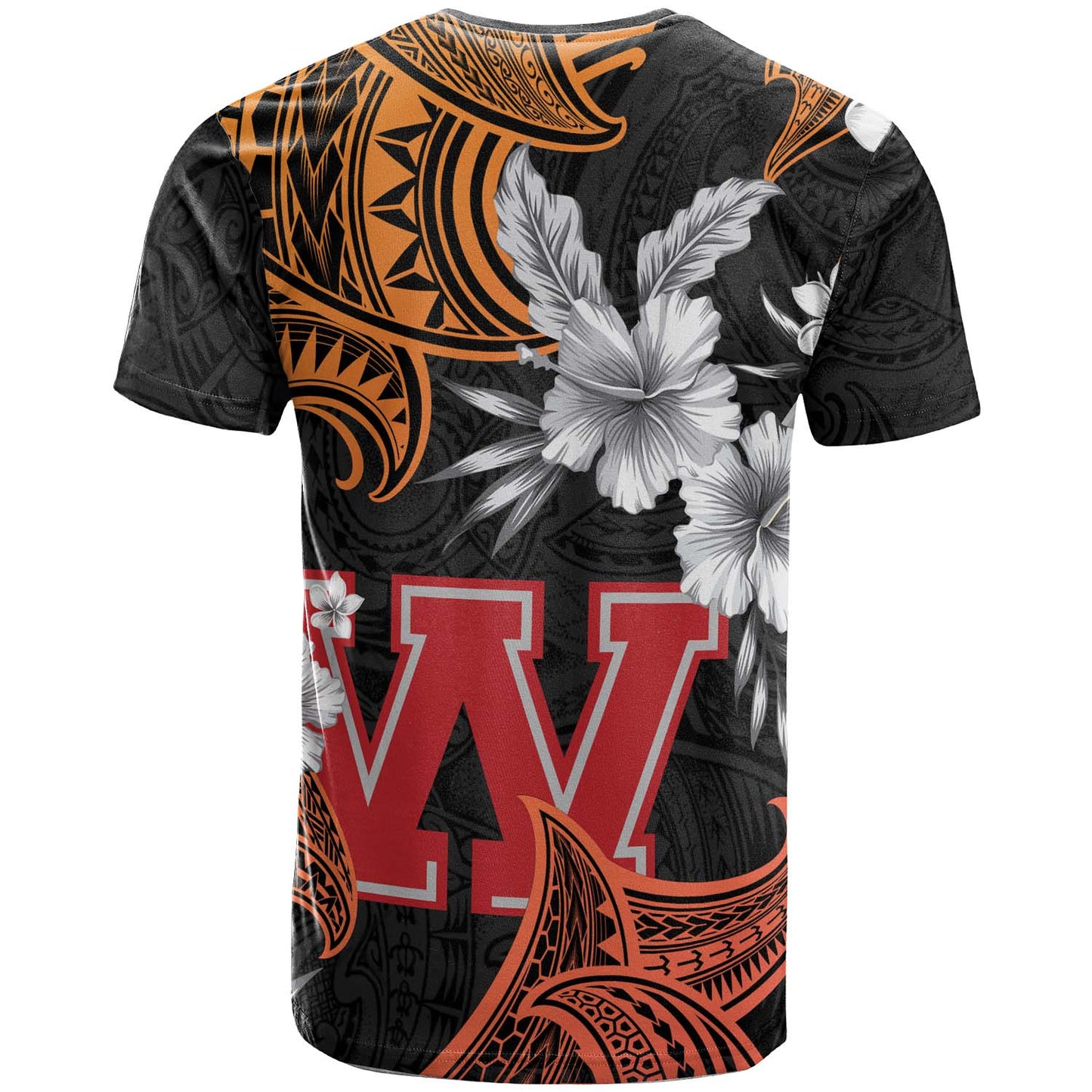 Hawaii Custom Personalised T-shirt - Waialua High & Intermediate School Tribal Pattern