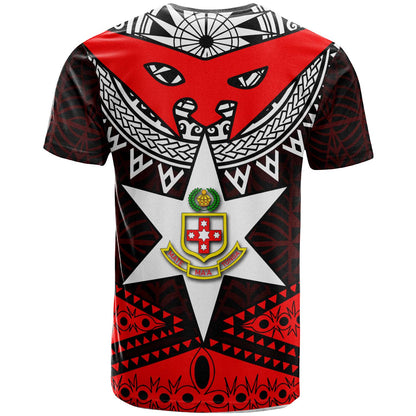 Tonga Custom T-shirt - Kolisi Tonga High School with Tonga Patterns Polynesian Culture