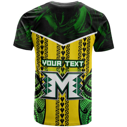 Hawaii Custom Personalised T-Shirt - Moloka'i High School Polynesian Farmer with Tribal Pattern