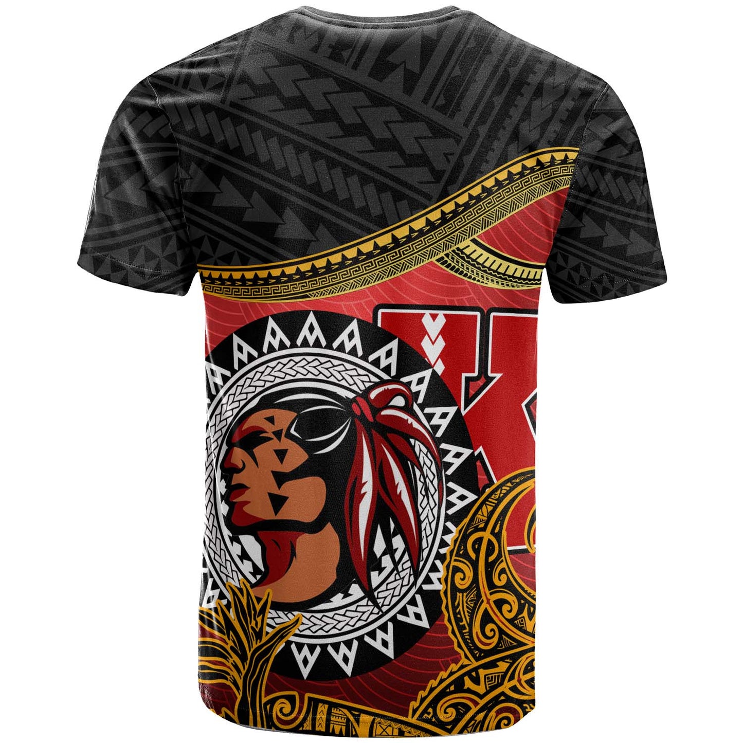 Hawaii Polynesian T-shirt - Kahuku High & Intermediate School The Red Raiders Polynesian Culture Pride