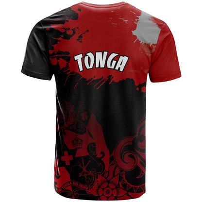 Tonga Polynesian T-shirt - Custom Tonga Pride Coat Of Arms T-shirt