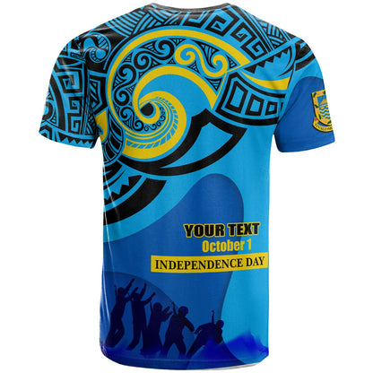 Tuvalu Polynesian Day T-shirt - Custom Happy Tuvalu Independence Day with Polynesian Culture T-shirt