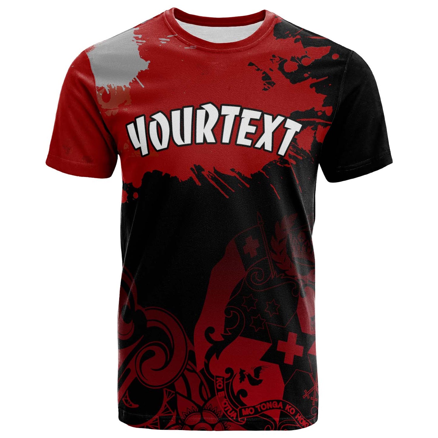 Tonga Polynesian T-shirt - Custom Tonga Pride Coat Of Arms T-shirt