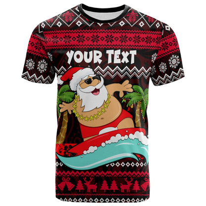 Hawaii Polynesian T-shirt - Custom Happy Mele Kalikimaka Christmas Polynesian T-shirt