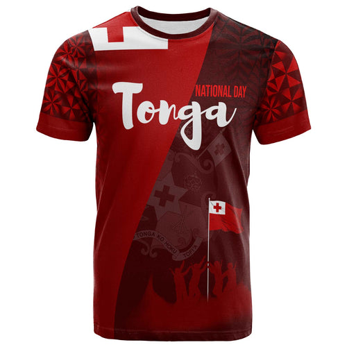 Tonga T-shirt - National Day Tonga Coat Of Arms Polynesian T-shirt