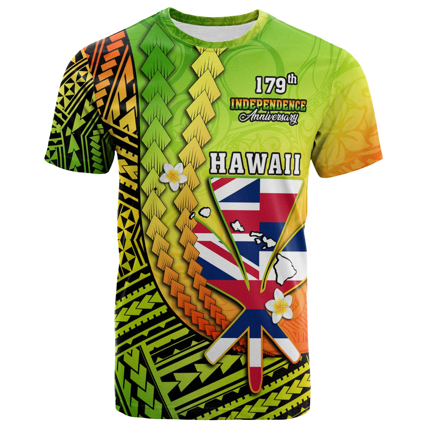 Hawaii Polynesian T-shirt - Custom Hawaii Independence Day Polynesian Cullture T-shirt