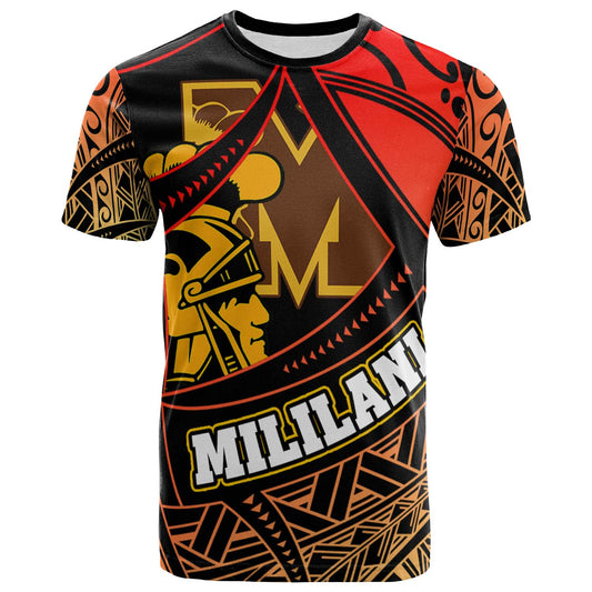 Hawaii Custom Personalised Polynesian T-shirt - Mililani High School The Trojans Pride Tribal Pattern