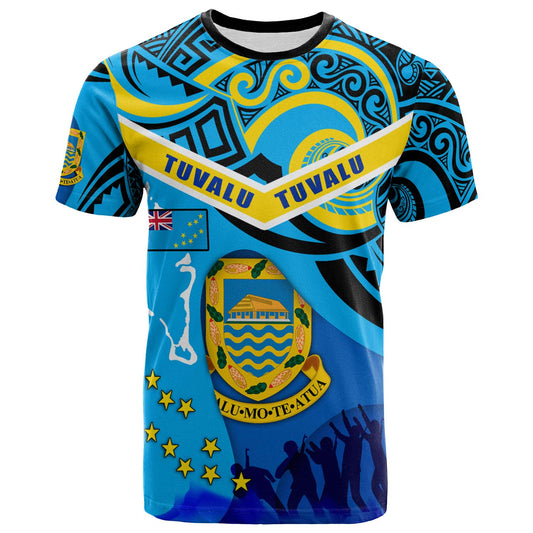 Tuvalu Polynesian Day T-shirt - Custom Happy Tuvalu Independence Day with Polynesian Culture T-shirt