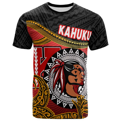 Hawaii Polynesian T-shirt - Kahuku High & Intermediate School The Red Raiders Polynesian Culture Pride