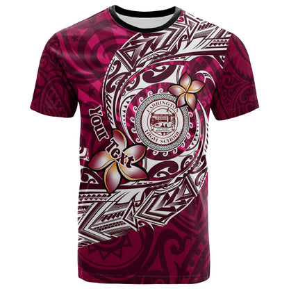 Hawaii Custom Personalised T-shirt - Farrington High School Maroon Polynesian Patterns