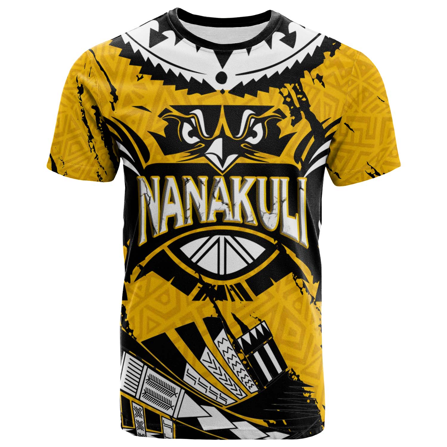 Hawaii Custom Personalised Polynesian T-shirt - Nanakuli High & Intermediate School Golden Hawks