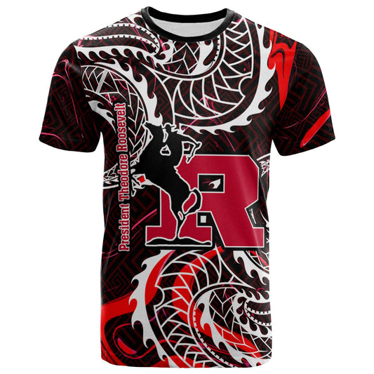 Hawaii Custom Polynesian T-shirt - President Theodore Roosevelt High School Tribal Patterns