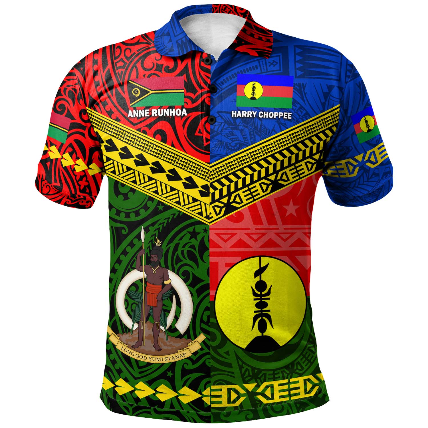 Vanuatu Polynesian Polo Shirt - 4G Polynesian