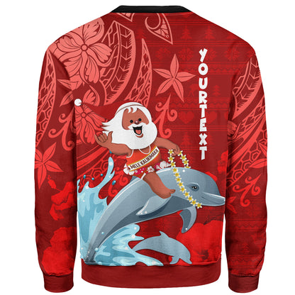 Hawaii Polynesian Christmas Sweatshirt - Polynesian Santa Christmas Ugly Hawaii Sweatshirt