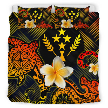 Kosrae Polynesian Bedding Set - Lauhala Turtle Plumeria Tropical