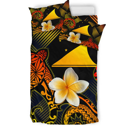 Tokelau Polynesian Bedding Set - Lauhala Turtle Plumeria Tropical