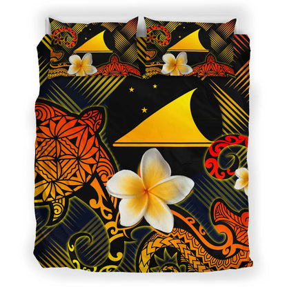 Tokelau Polynesian Bedding Set - Lauhala Turtle Plumeria Tropical