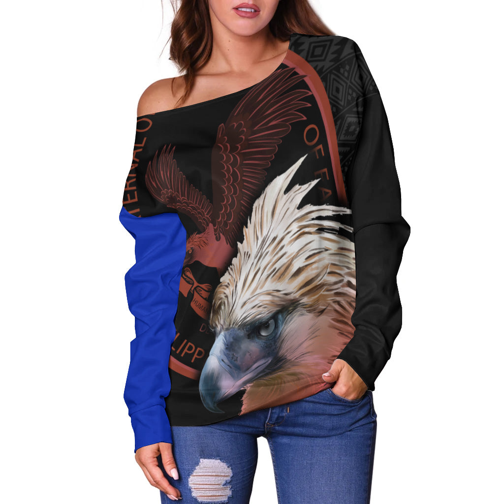 Philippines Off Shoulder Sweatshirt The Fraternal Order Of Eagles Polynesian