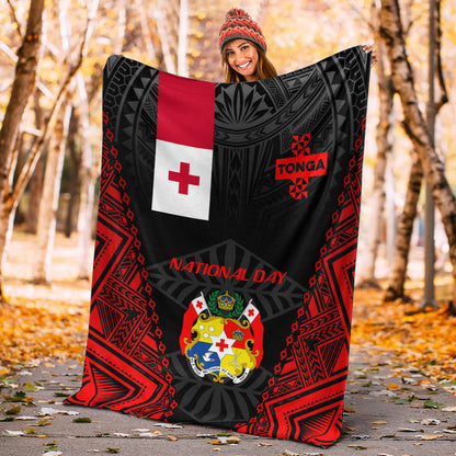Tonga Premium Blanket - National Day Tonga Polynesian