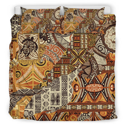 Hawaii Polynesian Bedding Set - Tribal Painting Patch Style