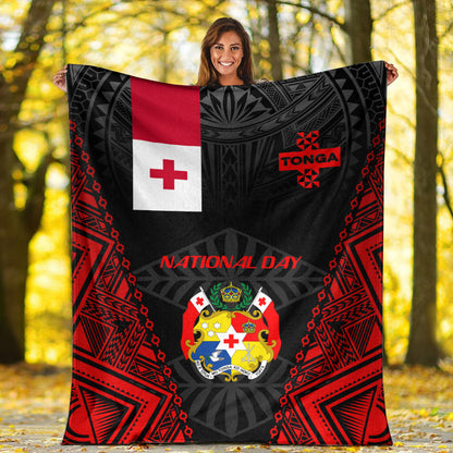 Tonga Premium Blanket - National Day Tonga Polynesian