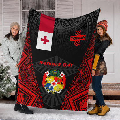 Tonga Premium Blanket - National Day Tonga Polynesian
