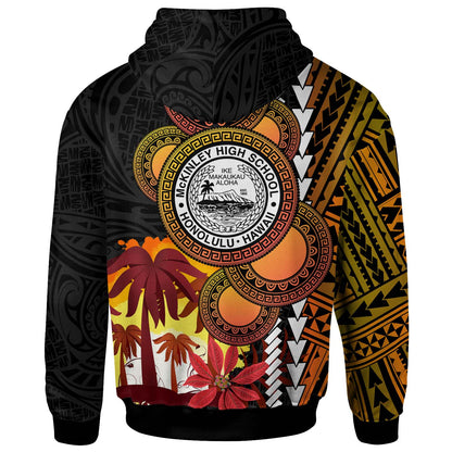 Hawaii Custom Hoodie - President William McKinley High School Hawaii Tropical Polynesian