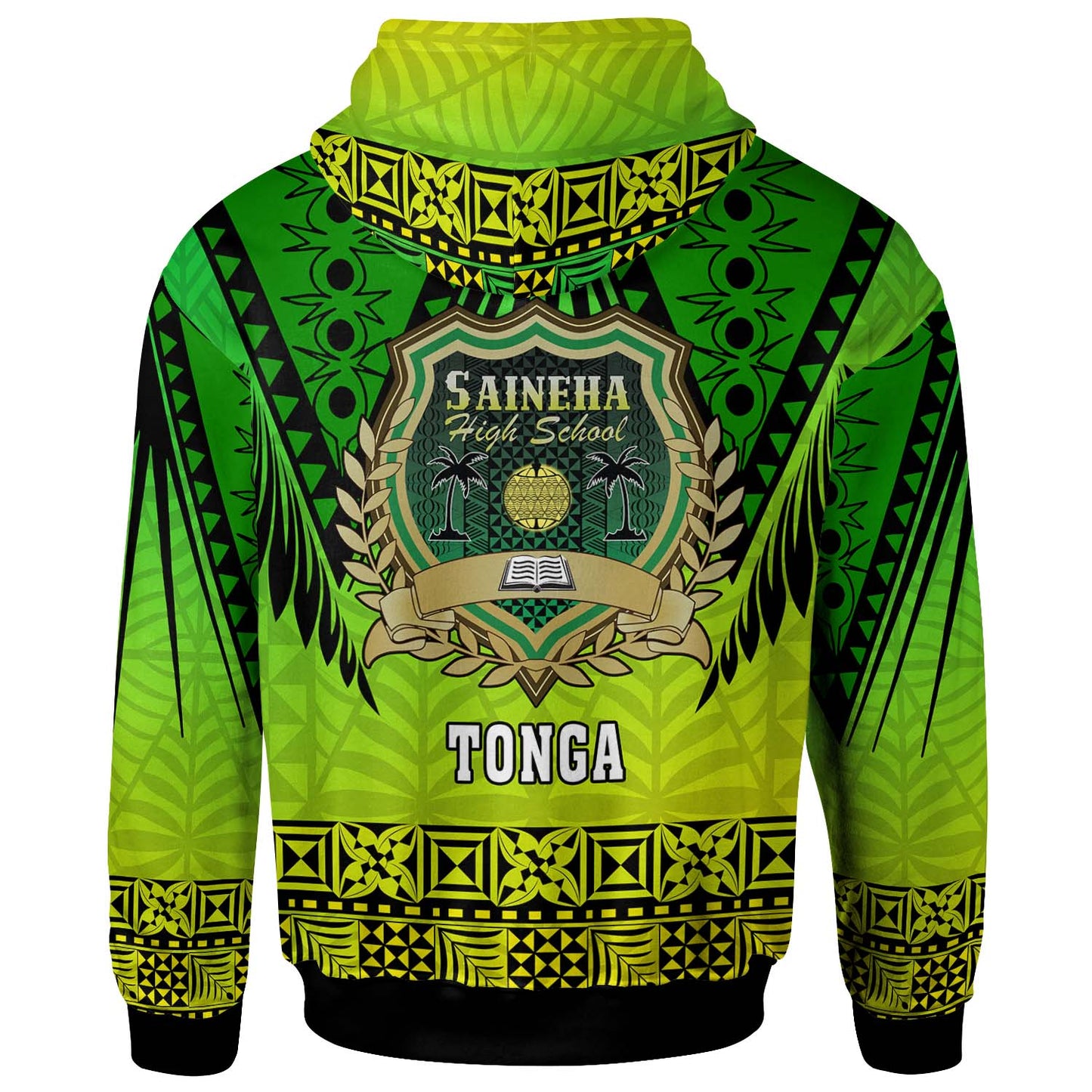 Tonga Polynesian Hoodie - Saineha High School with Tonga Patterns and Polynesian Culture